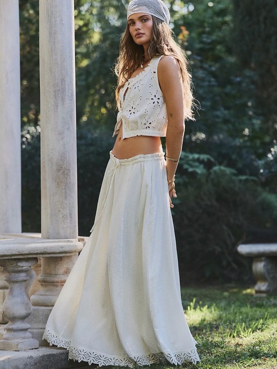 Free People Dresses & Skirts - Free People Madelyn Cotton Maxi Set 🔥 Size M